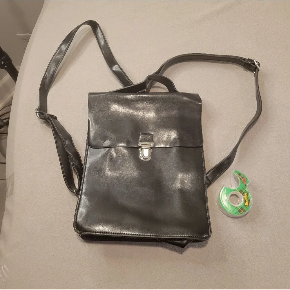 Urban Outfitters Black Backpack Bag Polyurethane